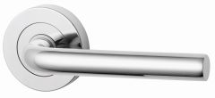 SYMPHONY 97 LEVER ON EXT ROUND ROSE HALF SET Satin Chrome