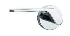 1370 SERIES 41 LEVER ON ROUND ROSE FIXED EXT HALF SET RH Satin Chrome