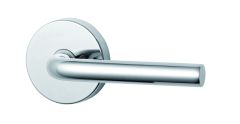 1370 SERIES 97 LEVER ON ROUND ROSE FIXED EXT HALF SET Satin Chrome