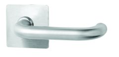 260 SERIES 96 LEVER ON SQUARE ROSE FULL SET Satin Stainless