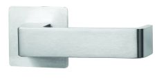 260 SERIES 90 LEVER ON SQUARE ROSE FULL SET Satin Stainless
