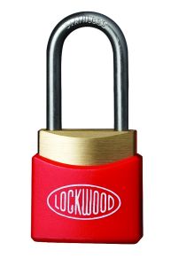 312A D/LOCKING PADLOCK 19MM S/STEEL 4.8MM DIA SHACKLE - RED WINDOW COVER KD ENG2 TP No Finish