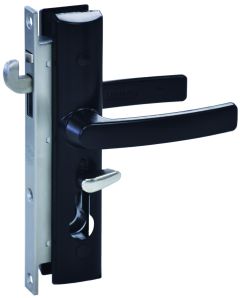 8654 HINGE SECURITY DOOR LOCKSET NO CYLINDER Black