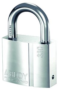 ABLOY CLASSIC 48MM BRASS BODY PADLOCK 25MM BORON STEEL 8MM DIAMETER SHACKLE MK Chrome Plate
