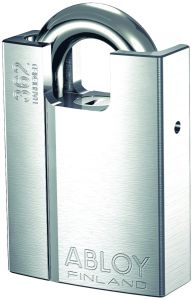 ABLOY PROTEC 72MM CHS BODY PADLOCK SHROUDED 25MM BORON STEEL 15MM DIAMETER SHACKLE MK No Finish
