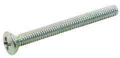 SCREW RAISED HEAD C/SUNK 44MMX8G/32 STEEL PK=100 TP No Finish