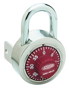 141 SERIES PADLOCK 50MM 3 DIGIT DIAL COMBINATION RC W/ CODE CHART KEY CODE 0222 TP No Finish