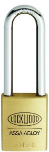 334B 45MM BRASS BODY PADLOCK 90MM BORON STEEL 8.7MM DIAMETER SHACKLE - 6RP TP No Finish