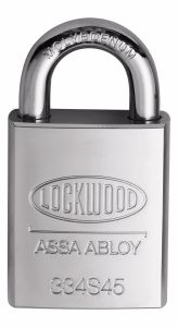 334S 45MM STEEL BODY PADLOCK 19MM MOLY 8.7MM DIAMETER SHACKLE - 5KD TP No Finish