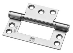 HINGES 100X70 BALL BEARING FAST FIX HINGE PK=30 Satin Stainless Steel