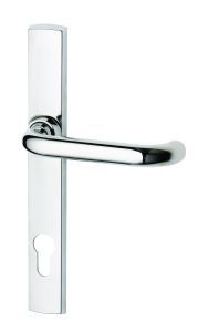 PALLADIUM DOUBLE CYLINDER SET 85MM PITCH & 37 LEVER Satin Chrome Pearl