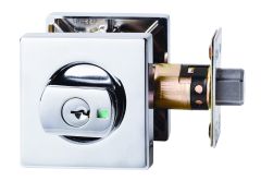 PARADIGM DEADBOLT SQUARE ROSE UNIVERSAL PACK Chrome Plate