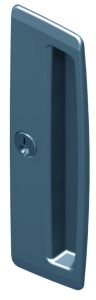 ONYX MORTICE OUTER PULL NO CYLINDER HOLE Black