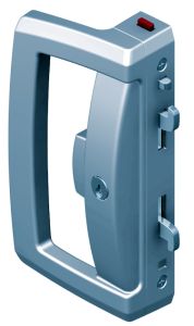 ONYX D HANDLE/SLIM PULL UNI STRIKE 5P CYLINDER Silver