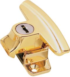 DIECAST SLIDING WINDOW LOCK ALUMINIUM STRIKE TP Brown