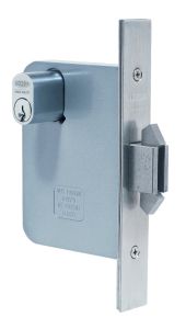 3573 MORTICE SLIDING DOOR LOCK 60mm BACKSET Chrome Plate