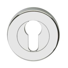 VELOCITY 55MM ROUND EUROPEAN CYLINDER ESCUTCHEON CP Chrome Plate