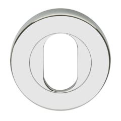 VELOCITY 55MM ROUND OVAL CYLINDER ESCUTCHEON CP Chrome Plate