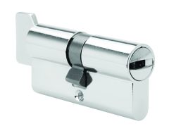 LOCKWOOD MT5 EURO PROFILE CYLINDER & TURN RIGHT HAND LAZY CAM KD/KA Chrome Plate