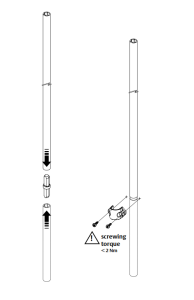 FE SERIES VERTICAL EXTENSION KIT 3000MM Silver