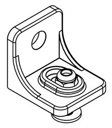 SOLTAIRE FACE FIXING BRACKET No Finish