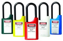 215P 40MM POLY PADLOCK 50MM POLY ENG1 6MM DIA SHACKLE - WHITE ENG1 6KA No Finish