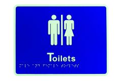 BRAILLE SIGNAGE - UNISEX (AS1428.1 COMPLIANT) No Finish