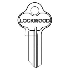 KEYBLANK CYL4-3PIN LOCKWOOD PK=10 TP No Finish