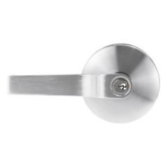 LOCKWOOD ENABLE CYLINDRICAL AS1428.1 KEY IN LEVER EXTERIOR SINGLE CYL D/LATCH SET 70MM Satin Chrome