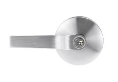 LOCKWOOD ENABLE CYLINDRICAL AS1428.1 KEY IN LEVER DOUBLE CYL STOREROOM 70MM TP Satin Chrome