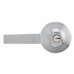 KEY IN LEVER AS1428.1 EXTERIOR DEADLATCH SET ADJUSTABLE 60/70MM TP 5KA Satin Chrome
