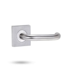 SYMPHONY 70 LEVER ON SQUARE ROSE EXT HALF SET Satin Chrome
