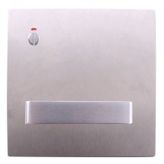 200 EXTERIOR PLATE WITH PRIVACY INDICATOR EMERGENCY TURN & 90 LEVER LH Satin Stainless