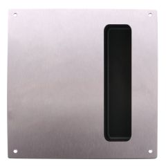 201 INTERIOR PLATE WITH FLUSH PULL Satin Stainless