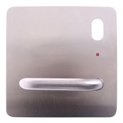 202 EXTERIOR PLATE WITH CYLINDER HOLE & LED & 96 LEVER RH Satin Stainless