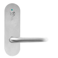 212 EXTERIOR PLATE WITH PRIVACY INDICATOR EMERGENCY TURN & 96 LEVER Natural