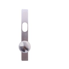 4601 SQUARE END PLATE WITH CYLINDER HOLE & 20 KNOB Satin Chrome