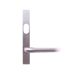 4601 SQUARE END PLATE WITH CYLINDER HOLE & 70 LEVER Polished Brass