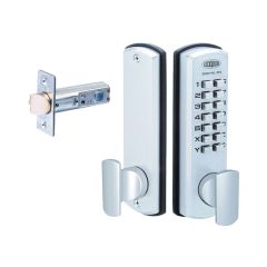 DX DIGITAL KEYPAD & 530 LATCH DP Satin Chrome
