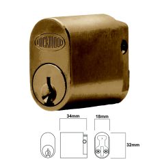 LOCKWOOD C4 570 AUSTRALIAN OVAL CYLINDER WITH X CAM 5KA Oil Rubbed Bronze