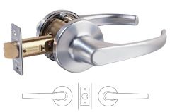 931 SERIES KEY IN LEVER PASSAGE SET TP Satin Chrome