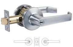 950 SERIES KEY IN LEVER EXTERIOR ESCAPE DEADLATCH SET 5MK Satin Chrome