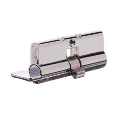 LOCKWOOD EURO PROFILE 9555-2 CYLINDER & TURN FIXED CAM 6RP Satin Chrome
