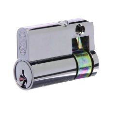 LOCKWOOD C4 9555 EURO PROFILE SINGLE CYLINDER FIXED CAM 6KA Satin Chrome