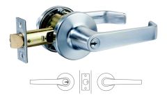 956 SERIES KEY IN LEVER EXTERIOR ESCAPE DEADLATCH 5PIN KEYED ALIKE Satin Chrome