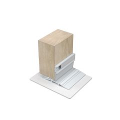 DOOR BOTTOM SWEEP SEAL SGL FIN EDGE MNT 1000 SIL Silver