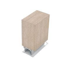 DOOR BOTTOM SWEEP SEAL 35W DBL FIN 2100 SIL Silver