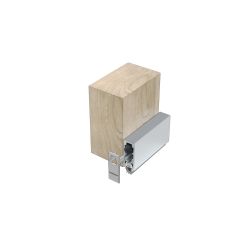 HOT SMOKE DROP SEAL SEMI MORTICE 0820 SIL Silver