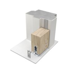 DROP SEAL FLANGED MORTICE 0435 SIL Silver