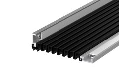 FINGER GUARD 2750 SILVER ANODISED, BLACK GASKET Silver